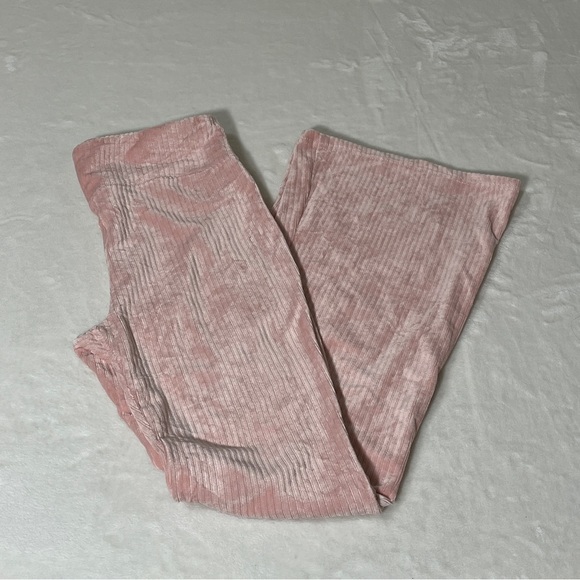 NO BOUNDARIES Junior Pants High Rise Flare Soft Corduroy Pink Size M (7/8) NWT - Picture 1 of 11